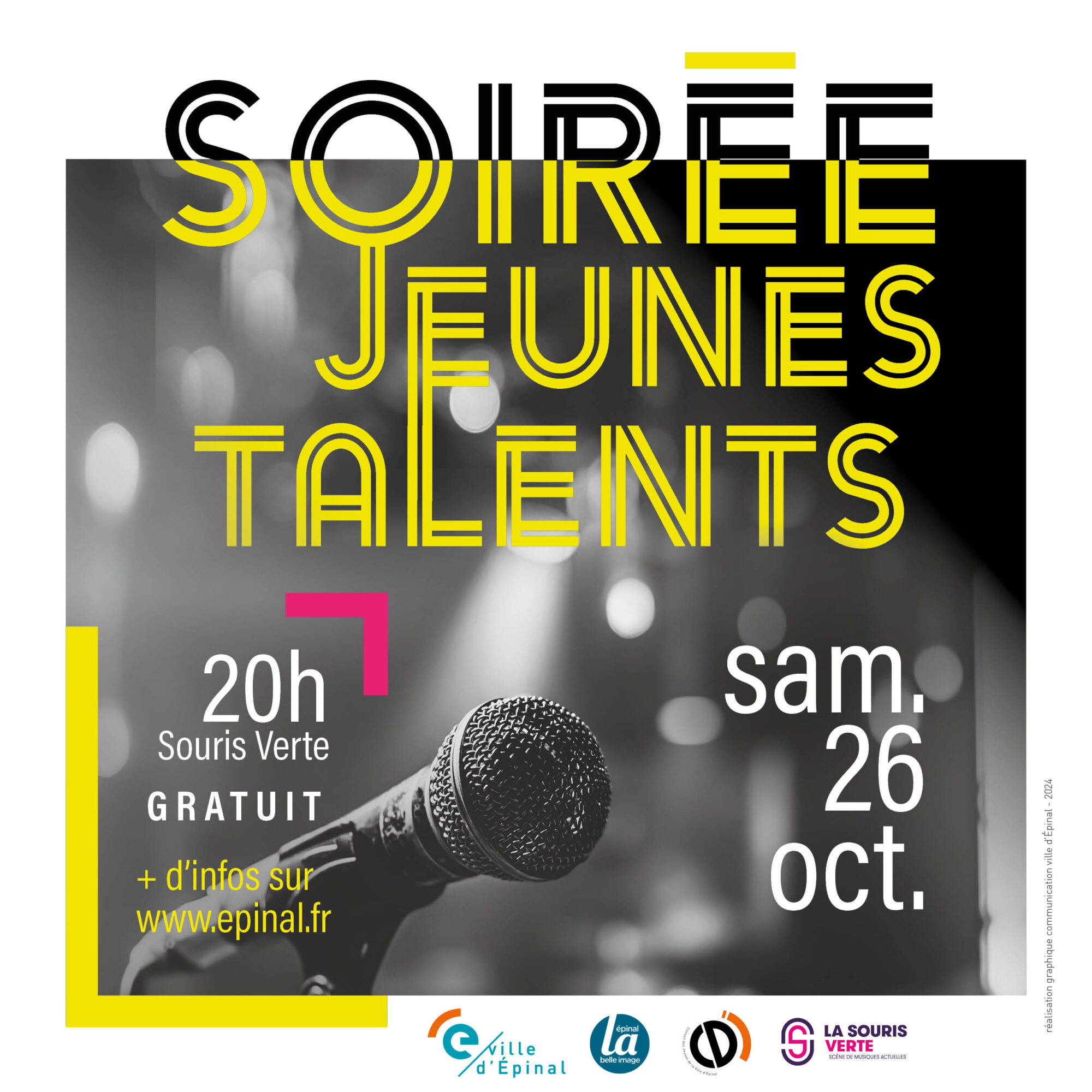 Soirée Jeunes Talents 2024 : événement original, chaleureux et inoubliable samedi 26 octobre !