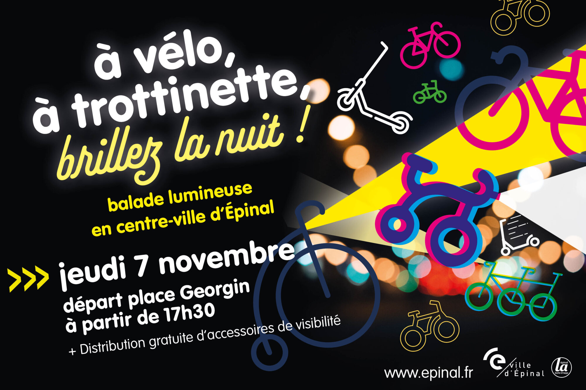 À vélo, à trottinette, brillez la nuit !