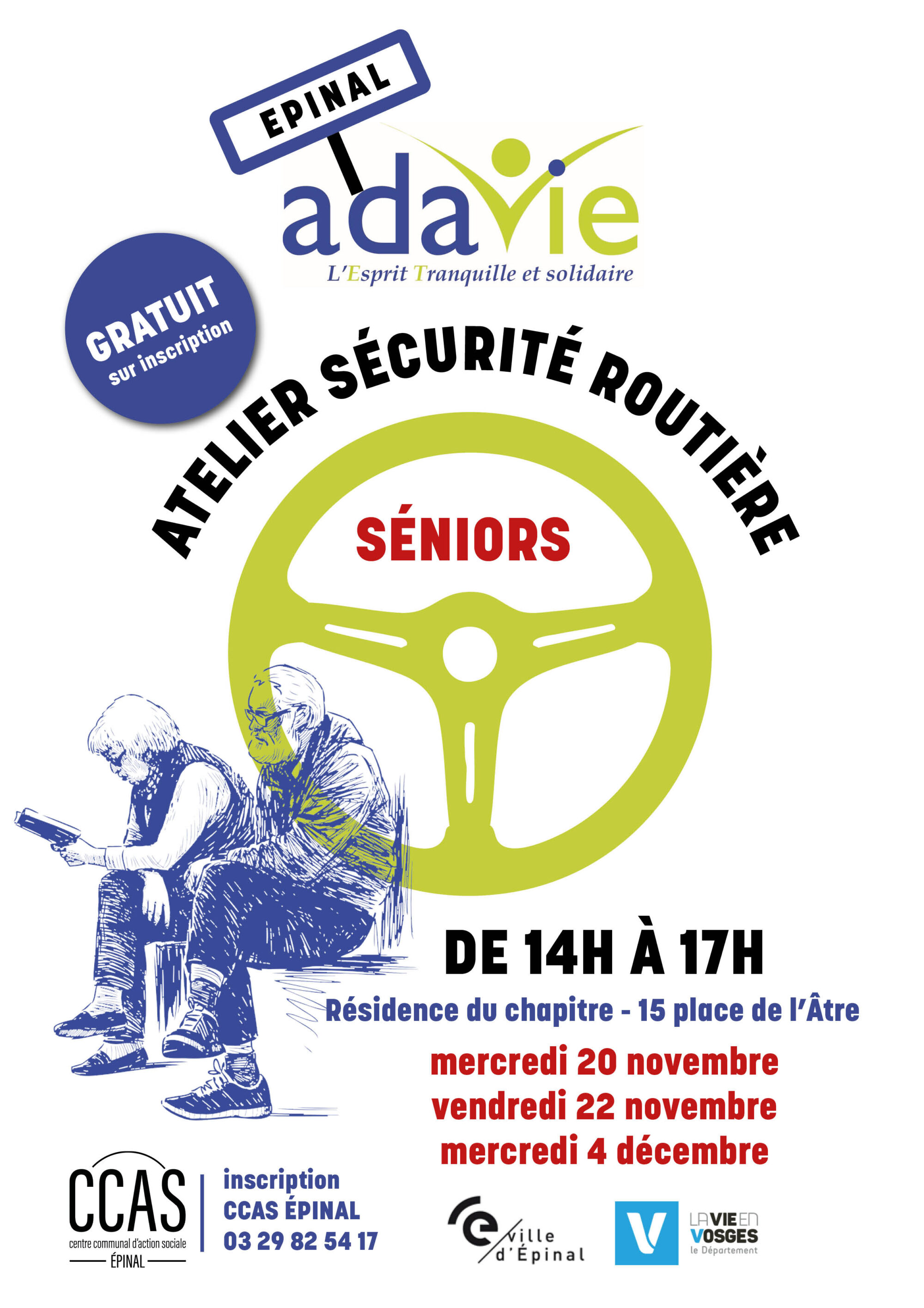 Stage de sécurité routière pour les seniors